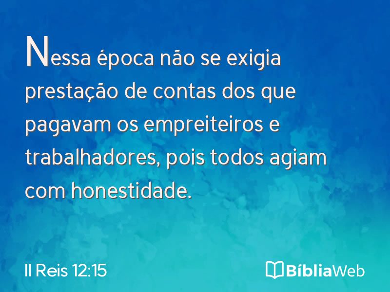 II Reis 12:15 em imagem para compartilhar