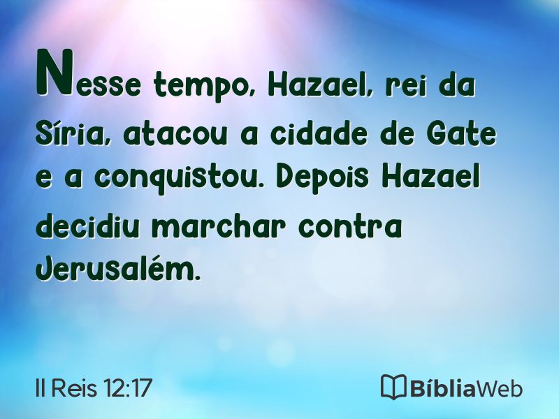 II Reis 12:17 em imagem para compartilhar