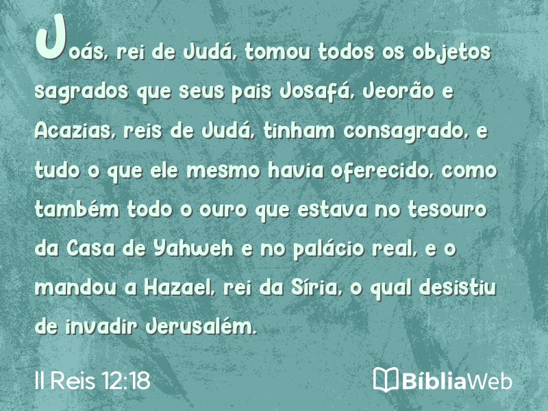 II Reis 12:18 em imagem para compartilhar