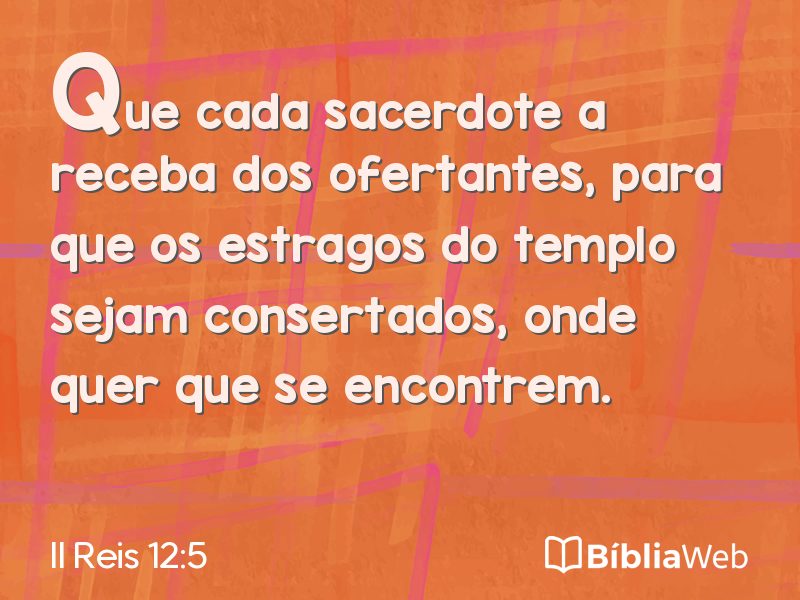 II Reis 12:5 em imagem para compartilhar
