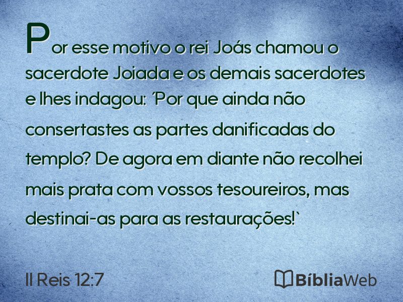 II Reis 12:7 em imagem para compartilhar