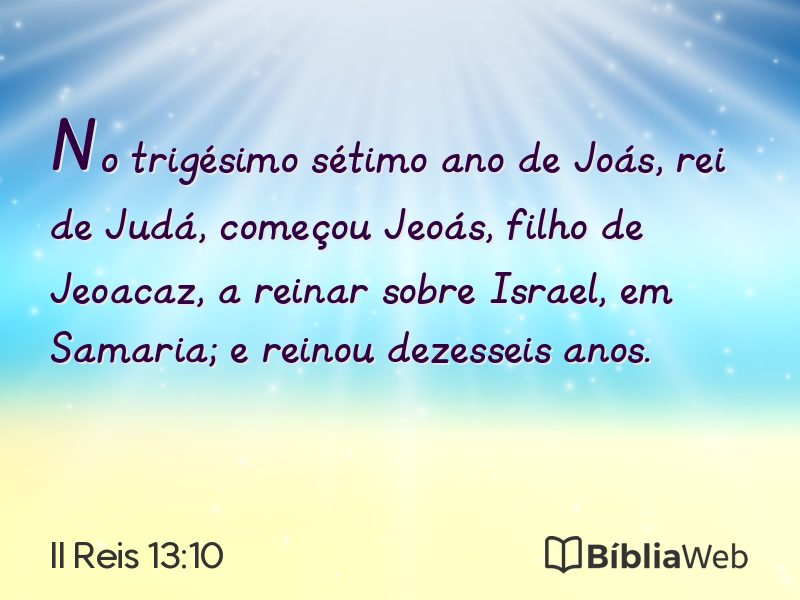 II Reis 13:10 em imagem para compartilhar