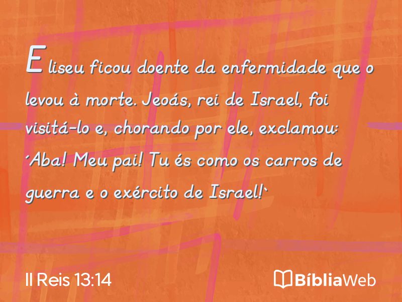 II Reis 13:14 em imagem para compartilhar