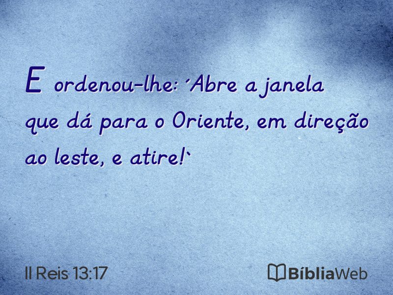 II Reis 13:17 em imagem para compartilhar