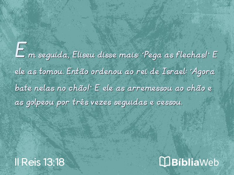 II Reis 13:18 em imagem para compartilhar