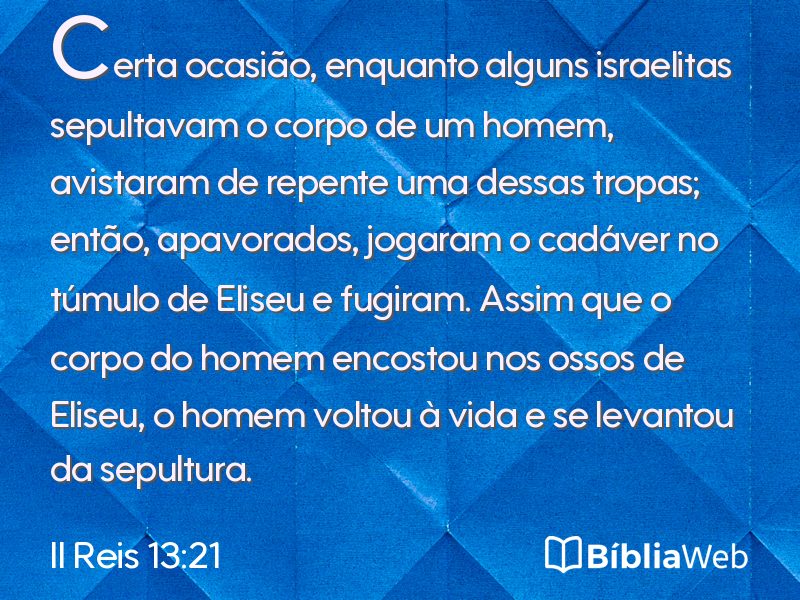 II Reis 13:21 em imagem para compartilhar