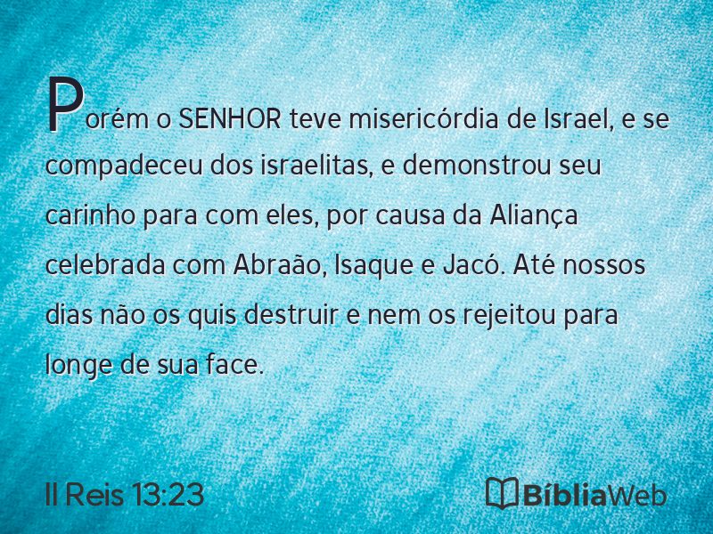II Reis 13:23 em imagem para compartilhar