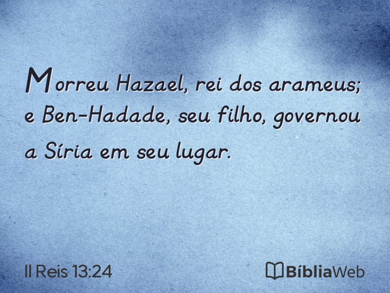 II Reis 13:24 em imagem para compartilhar