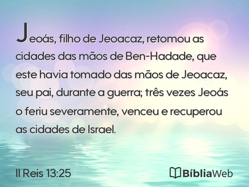 II Reis 13:25 em imagem para compartilhar