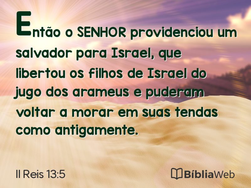 II Reis 13:5 em imagem para compartilhar