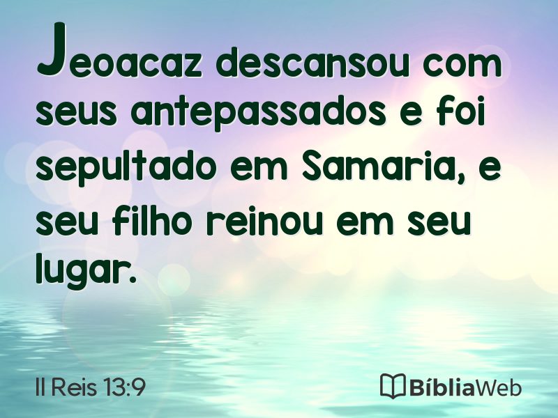 II Reis 13:9 em imagem para compartilhar