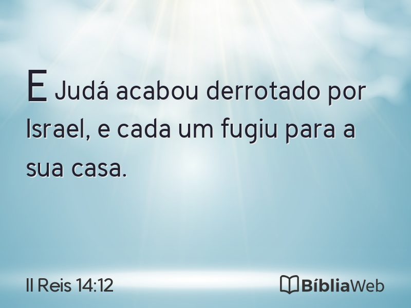 II Reis 14:12 em imagem para compartilhar