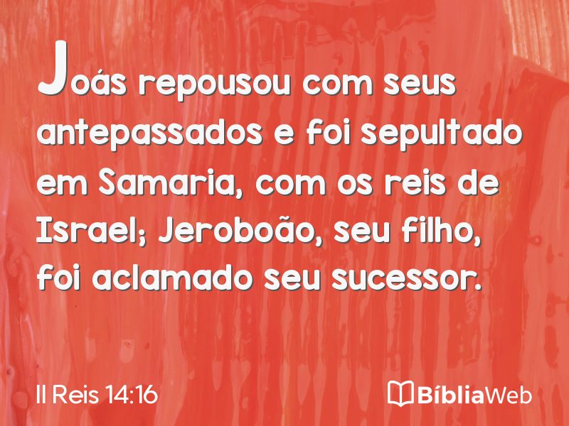 II Reis 14:16 em imagem para compartilhar