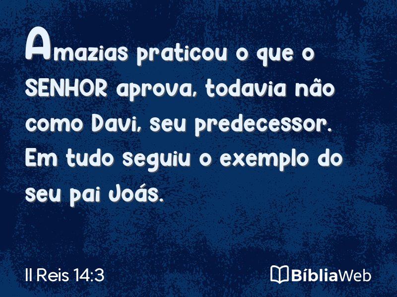 II Reis 14:3 em imagem para compartilhar