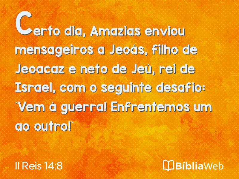II Reis 14:8 em imagem para compartilhar