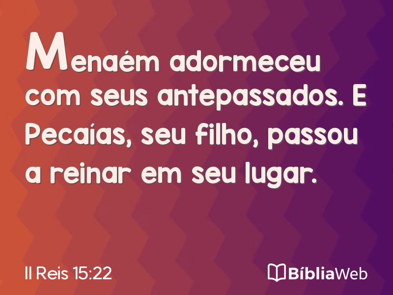 II Reis 15:22 em imagem para compartilhar
