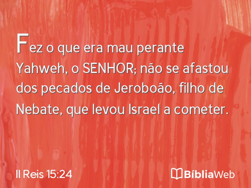 II Reis 15:24 em imagem para compartilhar