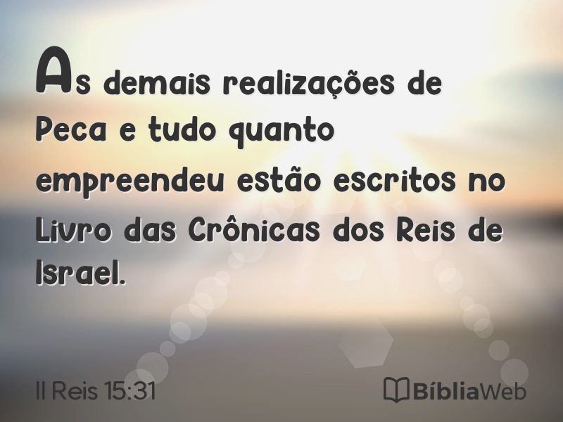 II Reis 15:31 em imagem para compartilhar