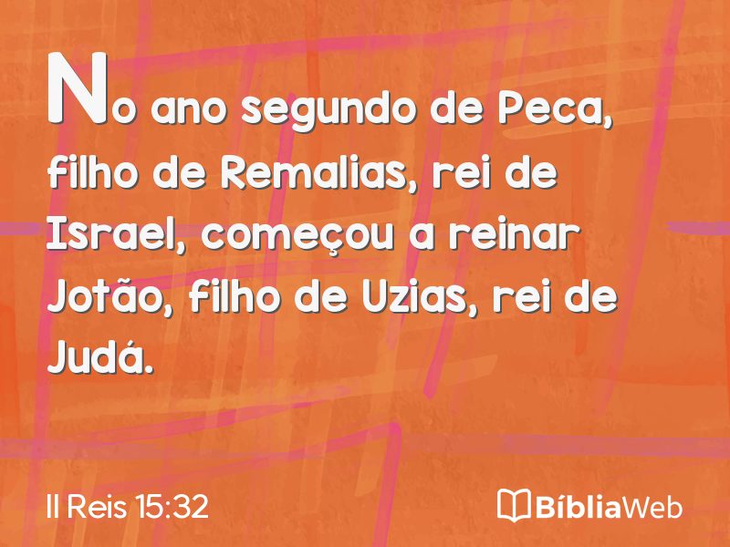 II Reis 15:32 em imagem para compartilhar