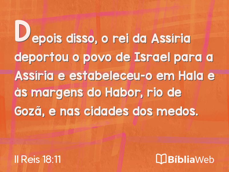 II Reis 18:11 em imagem para compartilhar