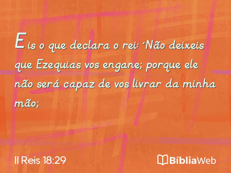 II Reis 18:29 em imagem para compartilhar
