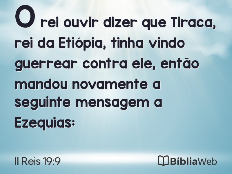 II Reis 19:9 em imagem para compartilhar