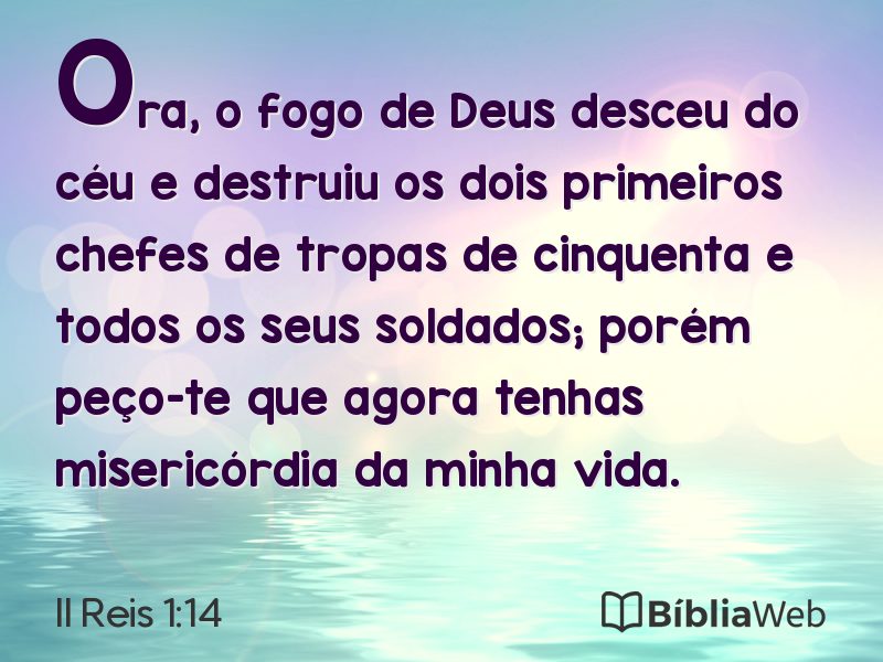 II Reis 1:14 em imagem para compartilhar