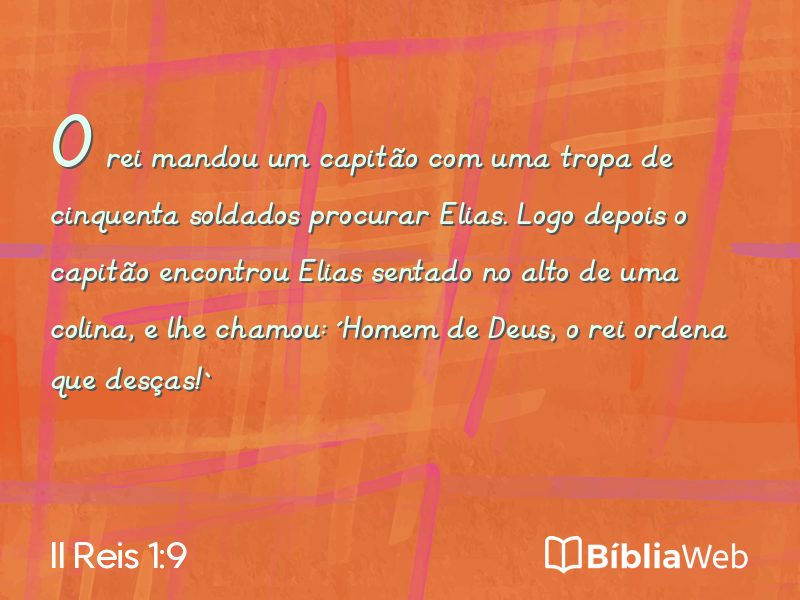 II Reis 1:9 em imagem para compartilhar