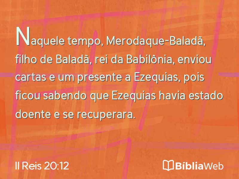 II Reis 20:12 em imagem para compartilhar