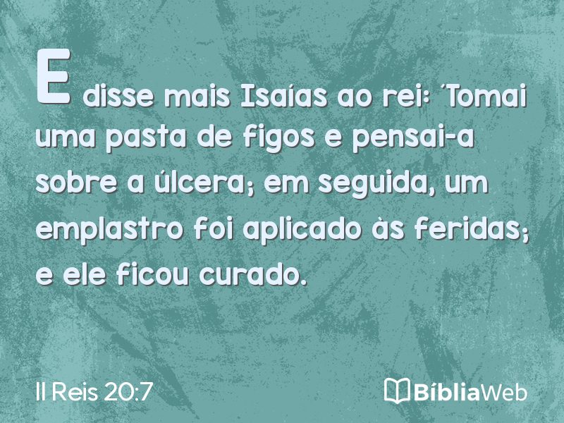 II Reis 20:7 em imagem para compartilhar