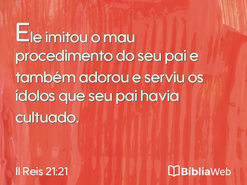 II Reis 21:21 em imagem para compartilhar