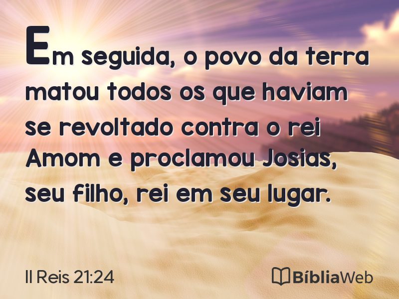 II Reis 21:24 em imagem para compartilhar