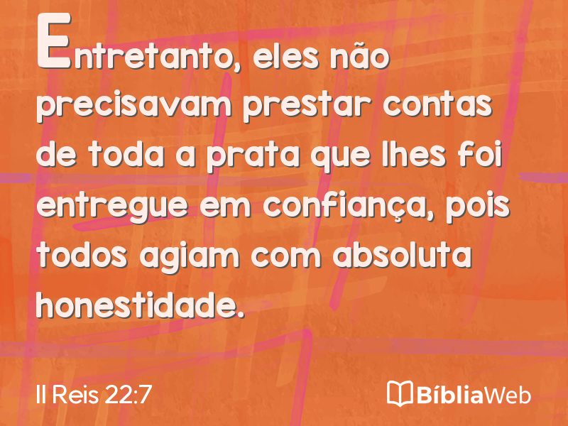 II Reis 22:7 em imagem para compartilhar