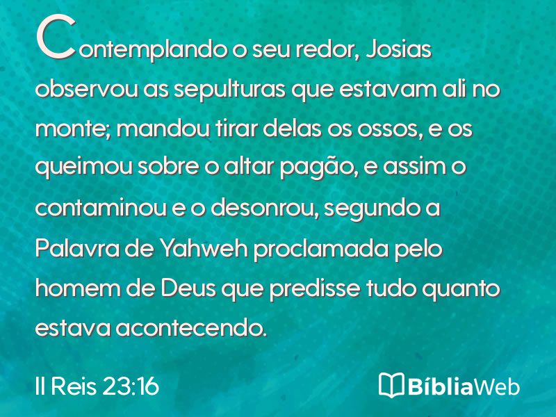 II Reis 23:16 em imagem para compartilhar