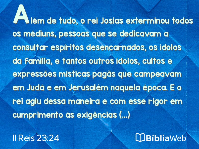 II Reis 23:24 em imagem para compartilhar