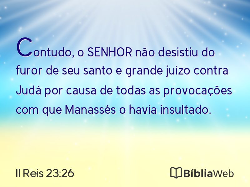II Reis 23:26 em imagem para compartilhar