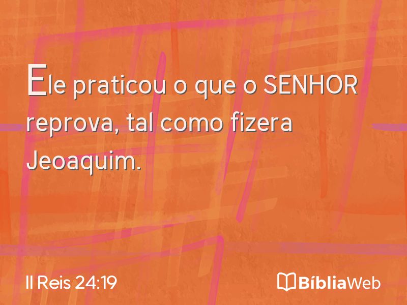 II Reis 24:19 em imagem para compartilhar
