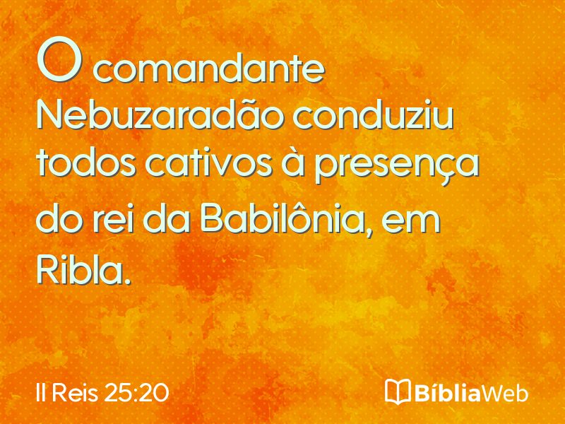 II Reis 25:20 em imagem para compartilhar