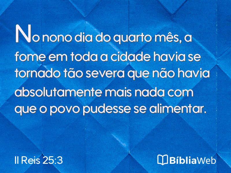 II Reis 25:3 em imagem para compartilhar
