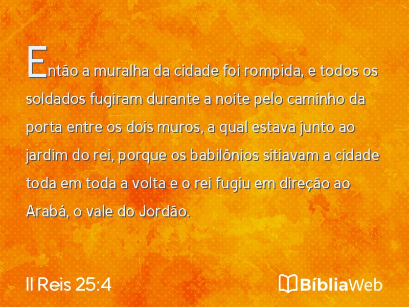 II Reis 25:4 em imagem para compartilhar