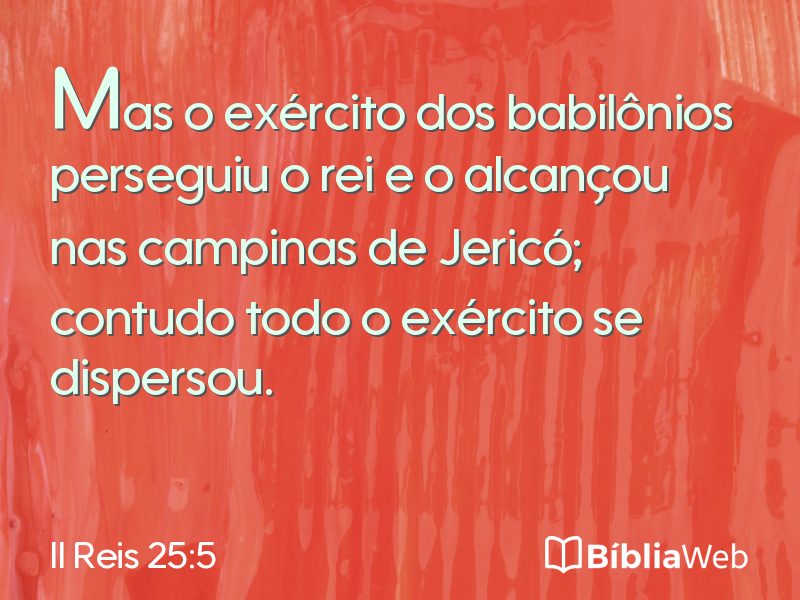 II Reis 25:5 em imagem para compartilhar