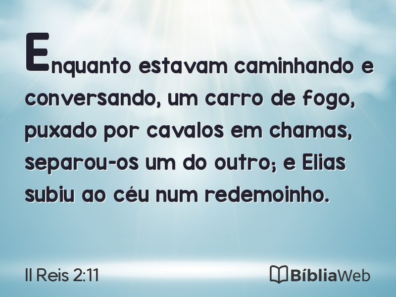 II Reis 2:11 em imagem para compartilhar
