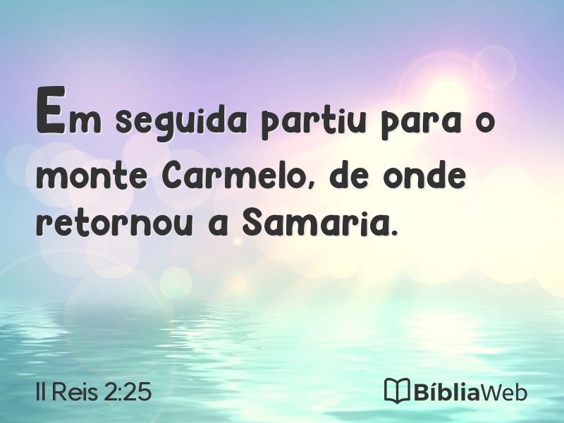 II Reis 2:25 em imagem para compartilhar