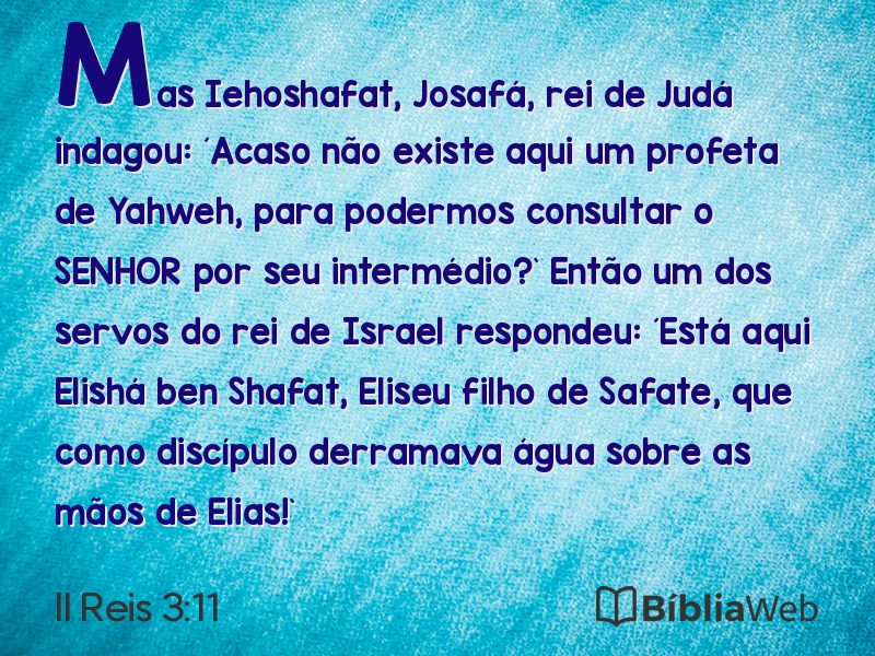 II Reis 3:11 em imagem para compartilhar
