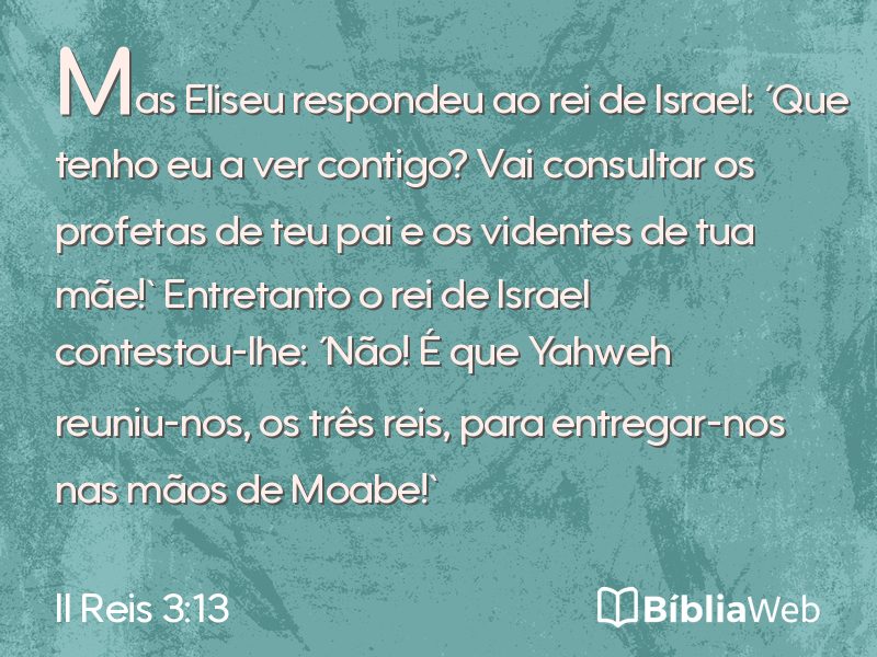 II Reis 3:13 em imagem para compartilhar