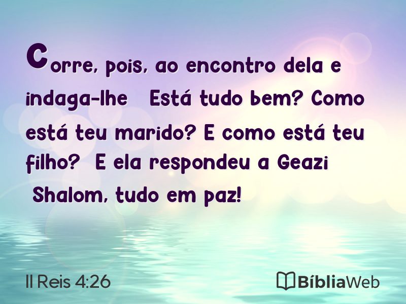 II Reis 4:26 em imagem para compartilhar