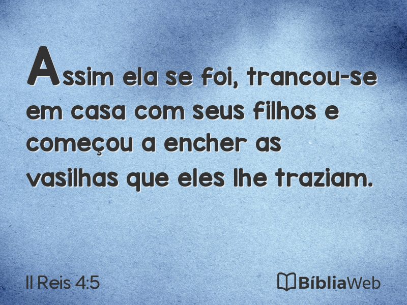 II Reis 4:5 em imagem para compartilhar