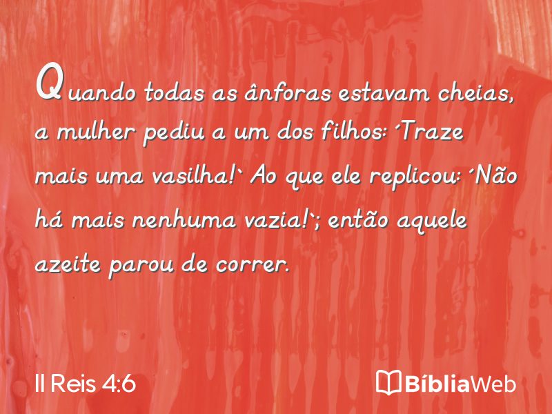 II Reis 4:6 em imagem para compartilhar