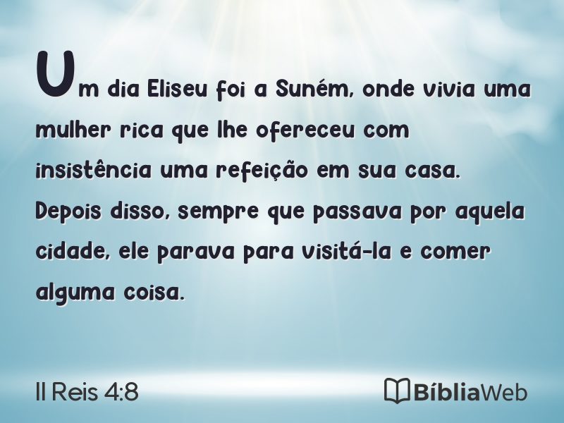 II Reis 4:8 em imagem para compartilhar
