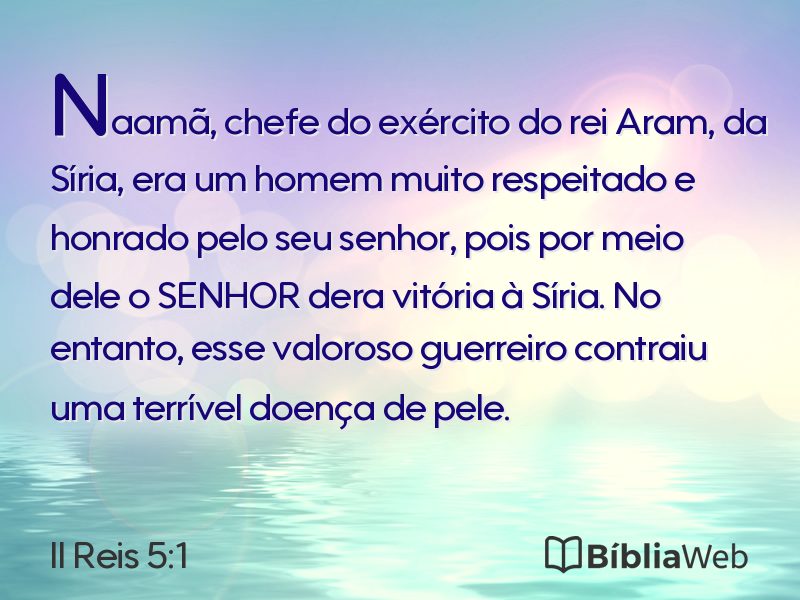 II Reis 5:1 em imagem para compartilhar
